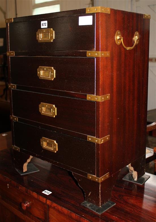 Small Military style chest of drawers